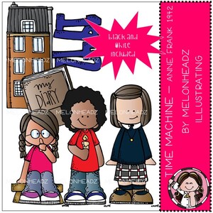 Clip-art da Máquina do Tempo - Anne Frank - Mini