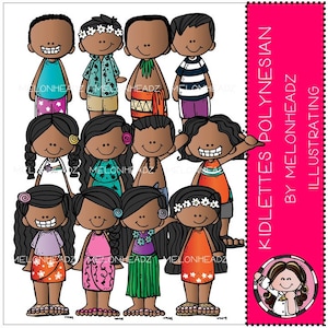 Kidlettes clip art - Polynesian - Combo Pack