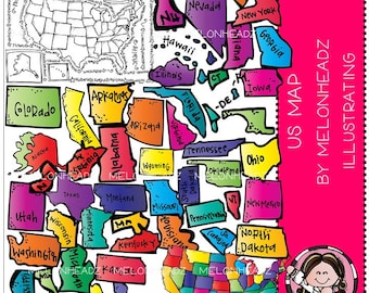US Map clip art