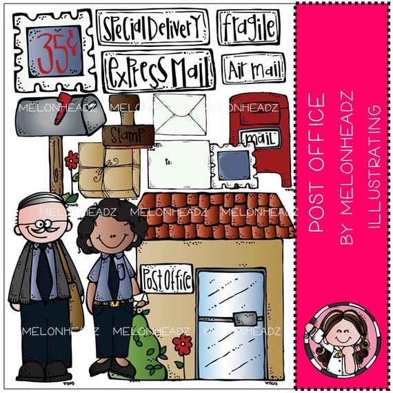Bureau De Poste Clipart Etsy