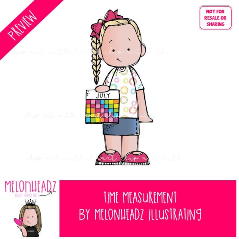 Time Measurement Clip Art, Math Clip Art, Science Clip Art COLORED ...
