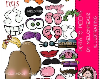 Potato Peeps clip art