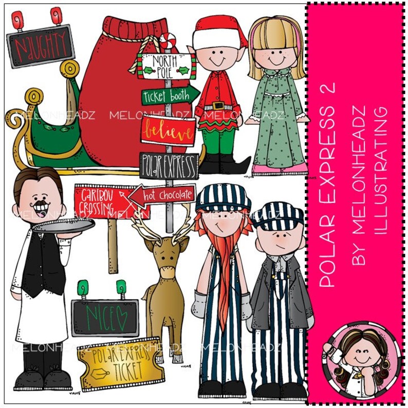 Polar Express Clip Art Set 2 Etsy