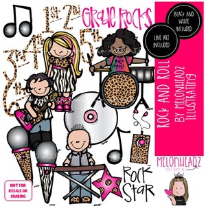 Rock n Roll Clip Art, Rockstar Clip Art COMBO PACK