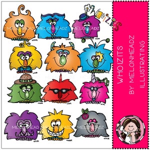 Monsters clip art - Whoizits - Combo Pack