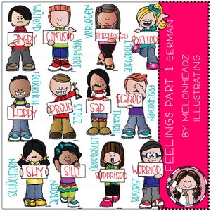 Feelings clip art Part 1 - German