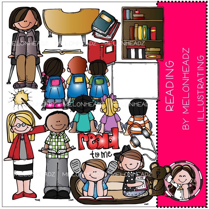 Reading Ribbon Clip Art Reading Clip Art - Etsy