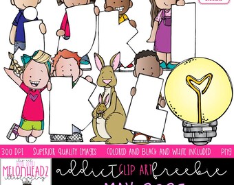 Melonheadz Addicts May 2025 clip art, Alphabet Mini