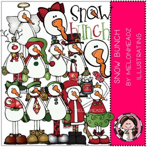 Arte di clip del pupazzo di neve - Snowbunch - Combo Pack
