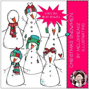ClipArt di Natale pupazzo di neve - Mini
