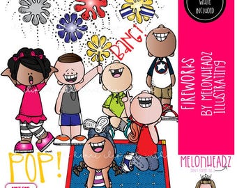 Fireworks clip art, July 4th, Independence Day COMBO PACK