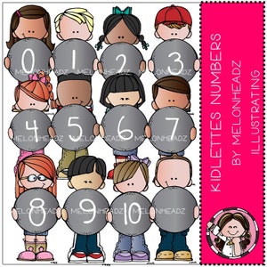Kidlettes Numbers clip art - Combo Pack