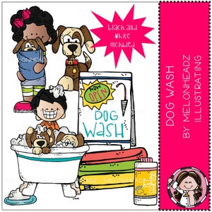 Dog Wash clip art - Mini