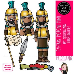 Captain Moroni clip art, Book of Mormon, LDS MINI