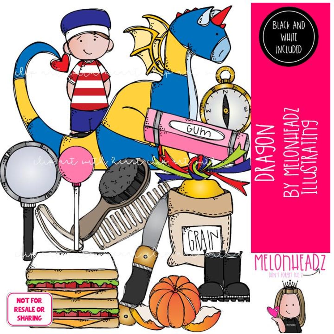 Dragon Clip Art, Literature, Book Companion COMBO PACK - Etsy
