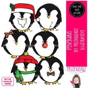 Clipart de pinguins, Natal, Miniatura de inverno