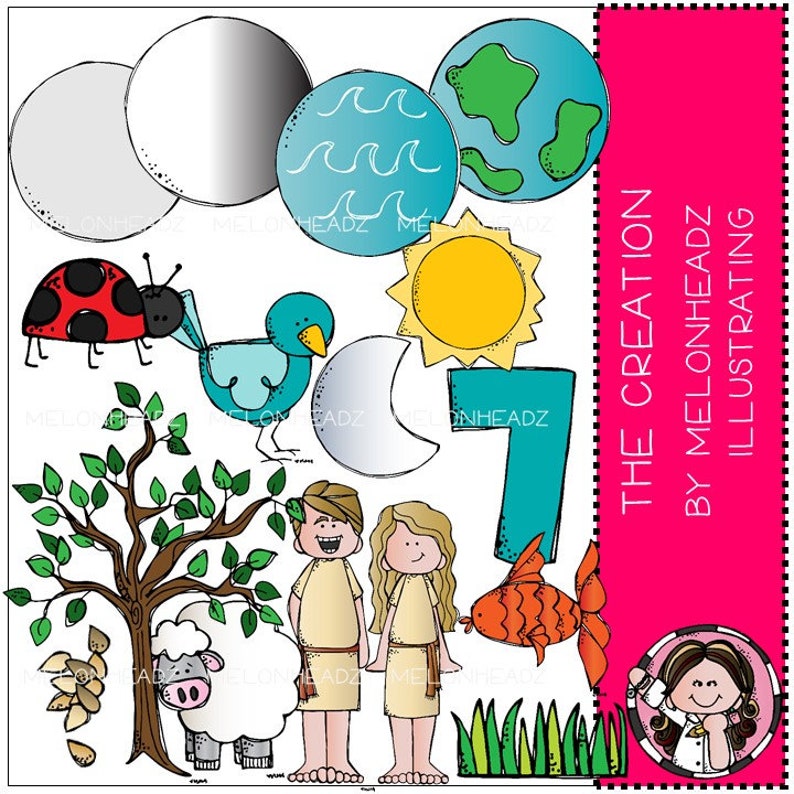 The Creation Clip Art Bible Combo Pack Etsy