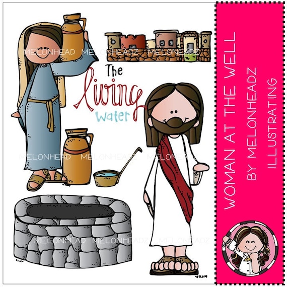 The Woman at the Well Clip Art Combo Pack | Etsy