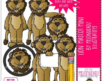 Lion Mascot clip art - Mini