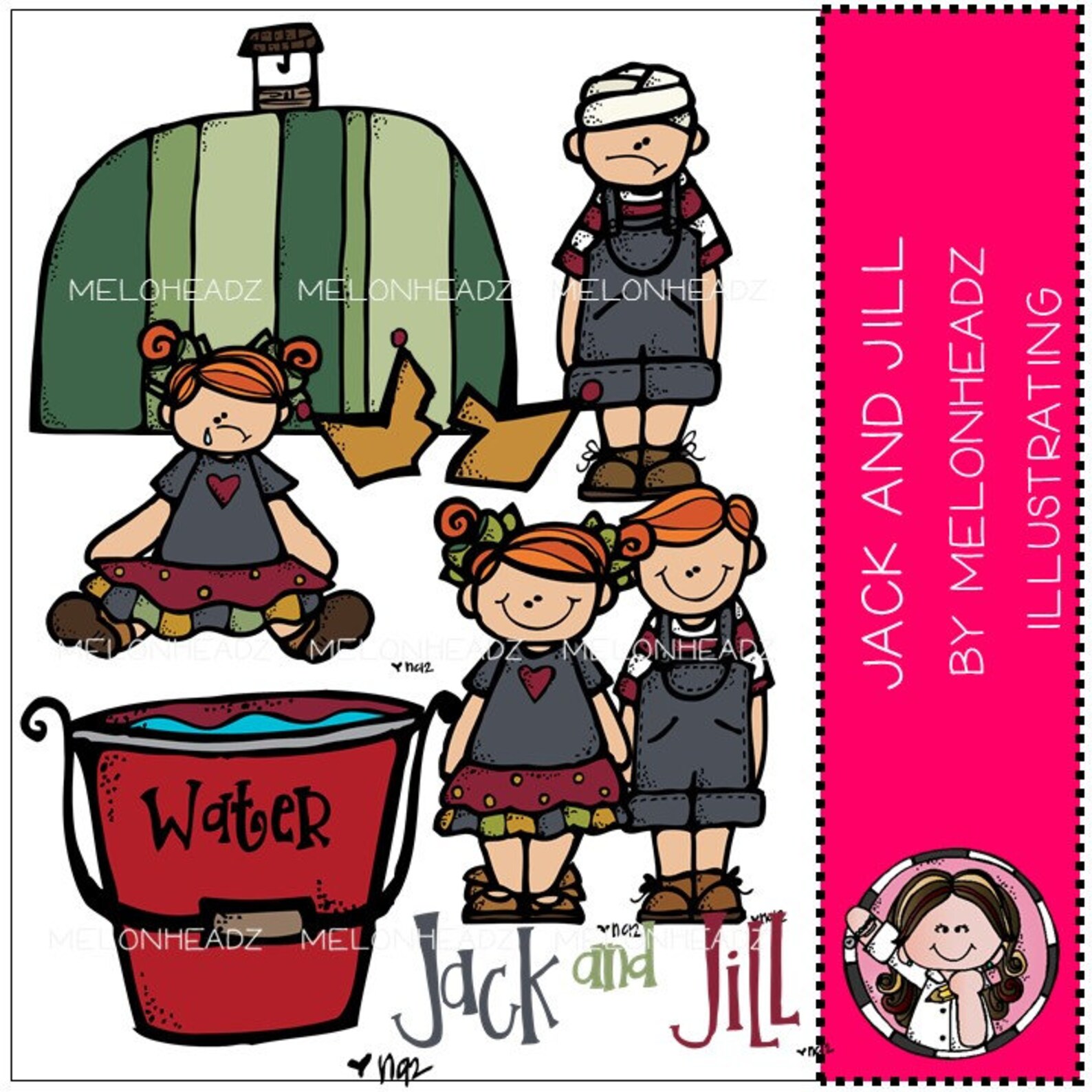 Jack and Jill Clip Art - COMBO PACK - Etsy