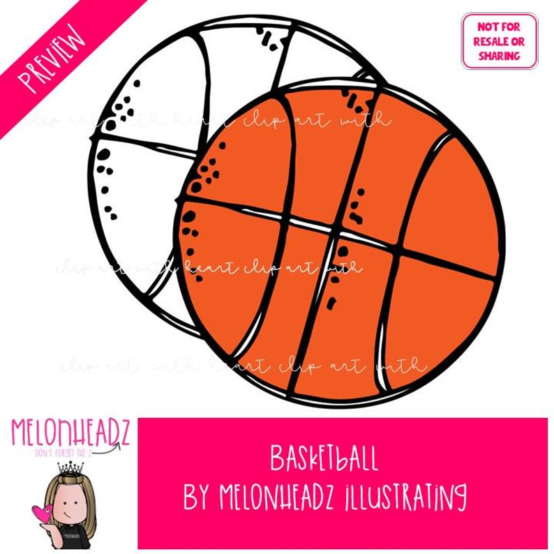 Basketball clip art, sport Single Image image 2