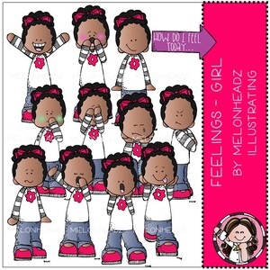Feelings clip art - Girl