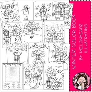 Winter Coloring Book - Printable