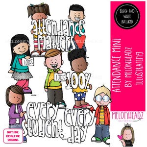 Attendance clip art, Go to School clip art Mini