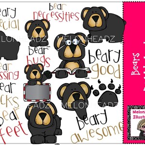 Bears clip art - COMBO PACK
