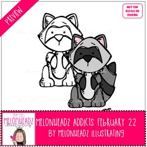 Melonheadz Addicts Clip Art - February 2022 Set - Mini - Etsy