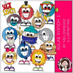 Solar System clip art - Part 2 - by Melonheadz