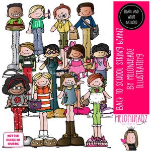 Tillbaka till skolan-clip art, String Beanz COMBO PACK