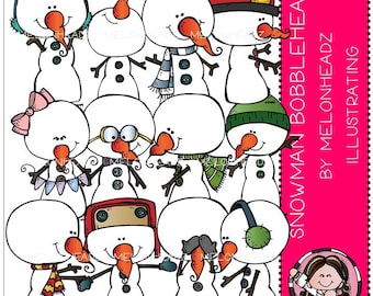 Snowman clip art - Bobbleheadz