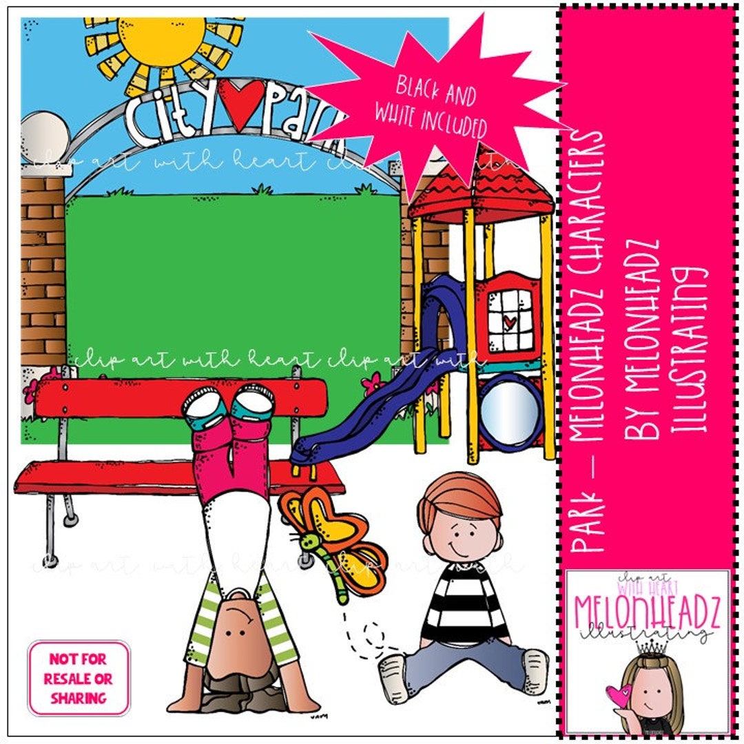 Park Clip Art - Melonheadz Characters - Mini - Etsy