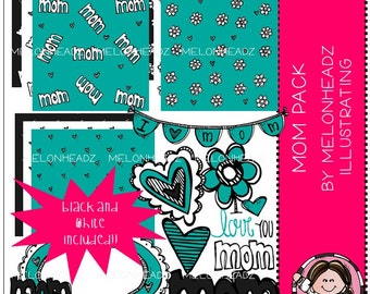 Mom clip art - Combo Pack