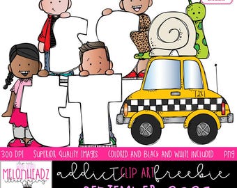 Melonheadz Addicts September 2025 clip art, Alphabet Mini