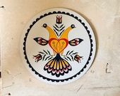 Pennsylvanian Hex Sign By Jacob Zook Doves Hex The Moyer Family Folk Art Pennsylvania Dutch Peace In Marriage 2 Doves Trust Yellow Red Green