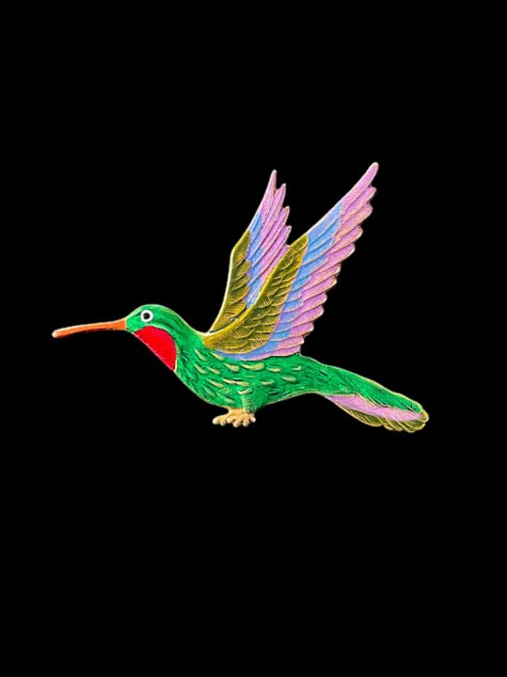Vintage Artisan Hummingbird Pin Signed S.Clarke H… - image 4