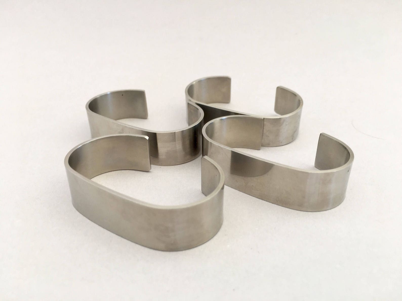 Stelton Denmark Napkin Rings Stainless Steel Scandinavian Etsy