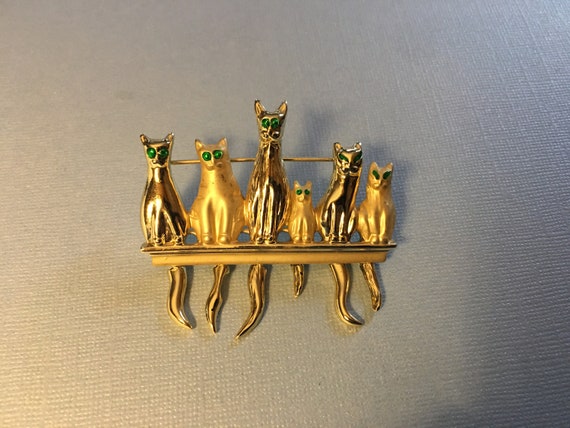 Signed and Faux Currency Rolls Royce Grill AJC Rich and Famous Matte and Shiny Goldtone Pin with Money Bag Rhinestones