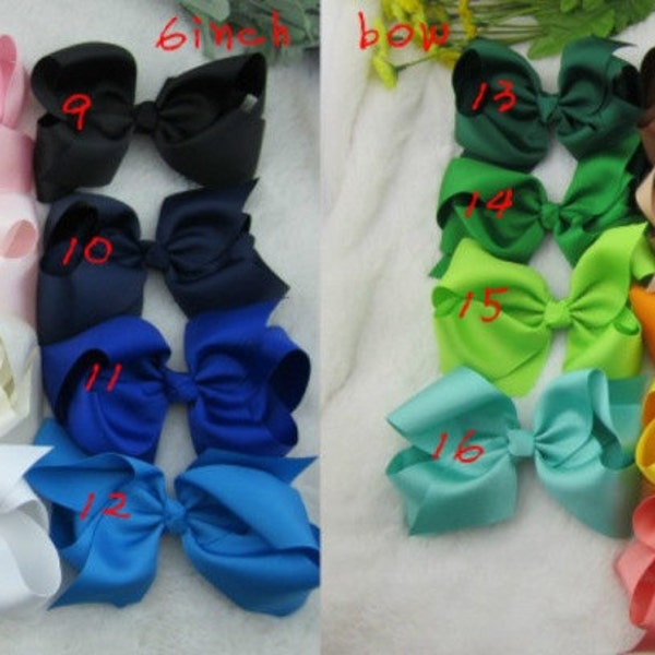 10 Large hair bow - Girls hair bows - Teen bows - extra big bows - extra large hair bows - bows set - bows package - hair bow wholesale -