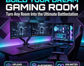 Gaming Room AI Prompt Generator, Battle station Design Tool (Digital Download)