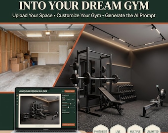 Home Gym Design AI Prompt Generator, Garage Layout Builder (Digital Download)