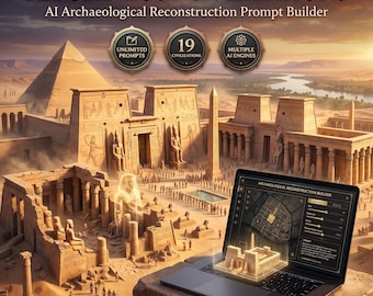 Ancient Civilization AI Prompt Generator, Archaeology History Art Prompt Builder Tool, Midjourney ChatGPT Ruins