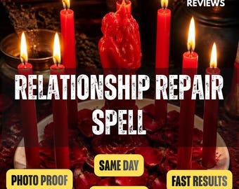 Hechizo para reparar relaciones: ritual de sanación, comunicación, confianza y renovación emocional.