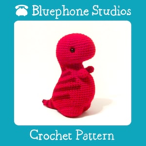 Crochet Pattern: Timothy the T-Rex image 1