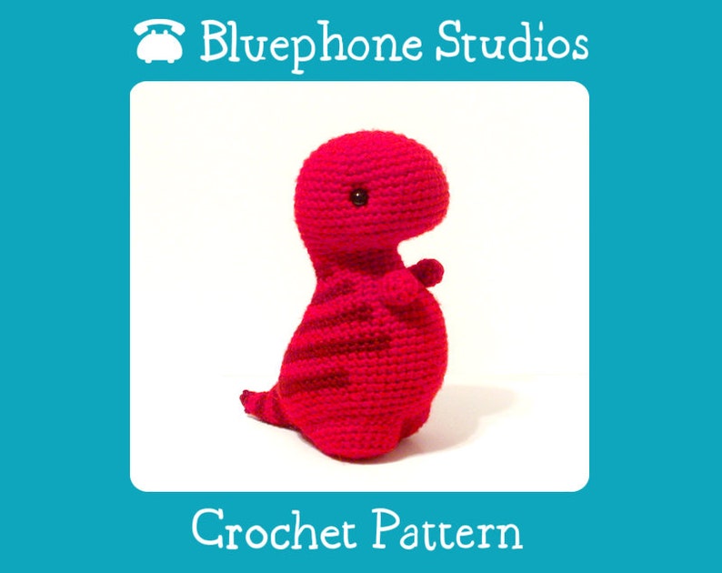 Crochet Pattern: Timothy the T-Rex image 1