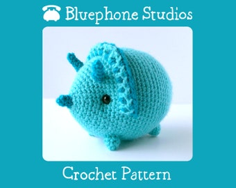 Crochet Pattern: Trixie the Triceratops