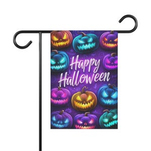 Halloween Garden Banner, Spooky Outdoor Decor, Festive House Flag, Fall Decorations, Trick or Treat Yard Sign, Pumpkin Themed Banner