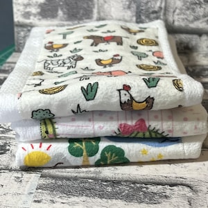 Baby burp cloths  Baby shower gift